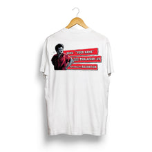 Load image into Gallery viewer, Customised SuperStar Rajinikanth Name Tshirts Unisex | Name Customisation Merchandise Front and Back