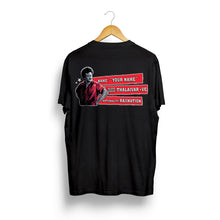 Load image into Gallery viewer, Customised SuperStar Rajinikanth Name Tshirts Unisex | Name Customisation Merchandise Front and Back