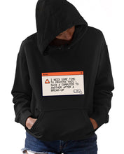 Load image into Gallery viewer, Breakup Error Printed Unisex Hoodies