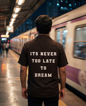 Load image into Gallery viewer, It’s Never Too Late to Dream” Jersey Inspired Aesthetic Hawaiian Shirt | Motivational Cinema Collection