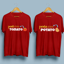 Load image into Gallery viewer, Potato Tomato Funny Unisex T-shirts