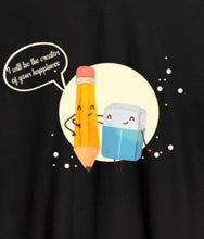 Load image into Gallery viewer, Couples Pencil Rubber Funny Couple T-shirts