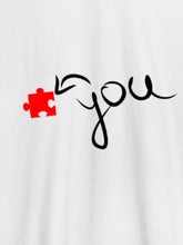 Load image into Gallery viewer, Couple Puzzle of Love Unisex T-shirts