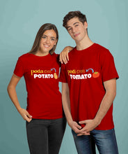 Load image into Gallery viewer, Potato Tomato Funny Unisex T-shirts