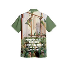 Load image into Gallery viewer, Meiyazhagan "Perspective changes until you meet the right person" - Aesthetic Hawaiian Shirt
