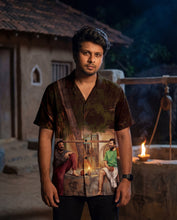 Load image into Gallery viewer, Meiyazhagan Timeless Aesthetic Hawaiian Shirt | Timeless Tamil Cinema Collection
