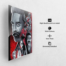 Load image into Gallery viewer, Ulaganayagan Kamal Haasan Tribute Metal Poster
