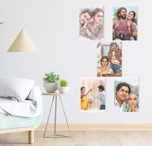 Load image into Gallery viewer, Set of 5 Aesthetic Metal Posters | Minimal Art &amp; Modern Decor Collection - A4 / A5
