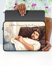 Load image into Gallery viewer, Whatever Happens, Life Has to Move On” Vaaranam Aayiram Inspired Laptop Sleeves | Emotional Strength Collection
