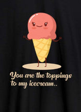 Load image into Gallery viewer, Couples Icecream and Topping Unisex T-shirts
