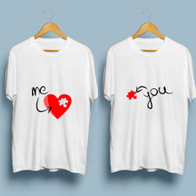 Load image into Gallery viewer, Couple Puzzle of Love Unisex T-shirts

